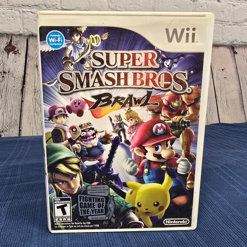 Super Smash Bros Brawl - Nintendo WWii, 2008 - No Manual